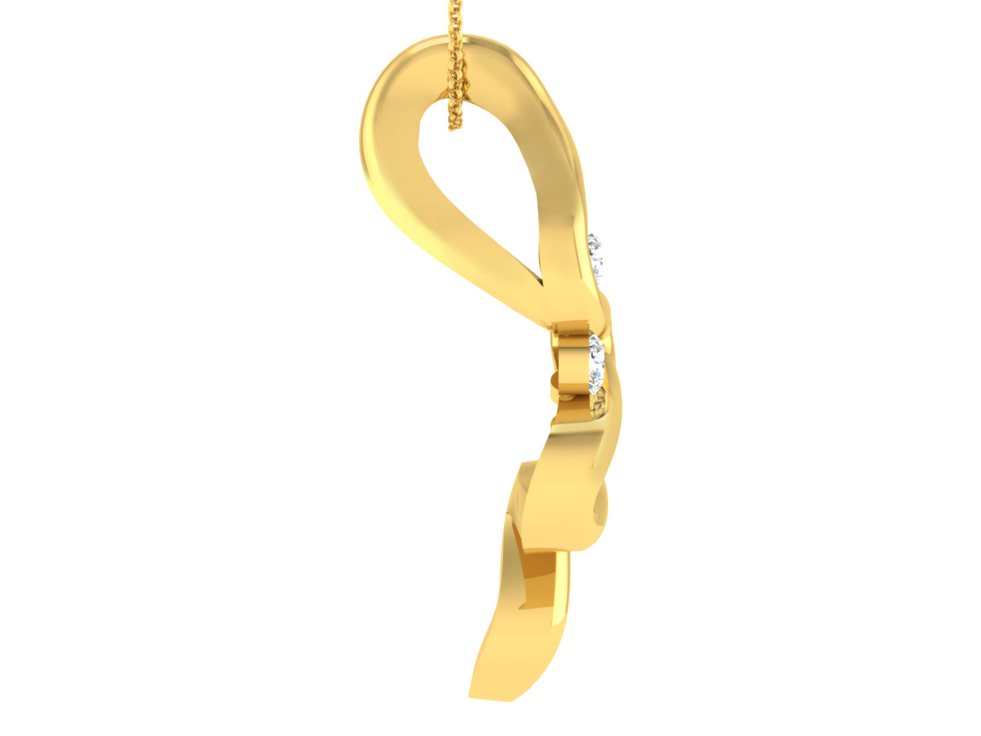 Nidal Jewels | Comet Charm Diamond and Gold Pendant - Nidal Jewels