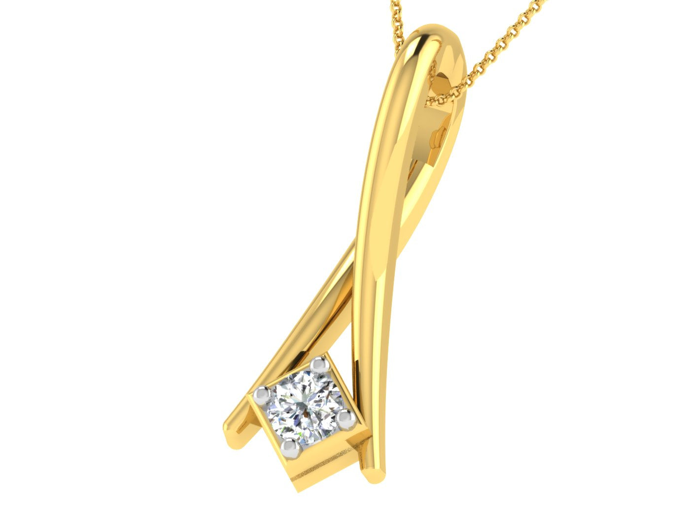 Nidal Jewels | Equinox Gold and Diamond Pendant - Nidal Jewels