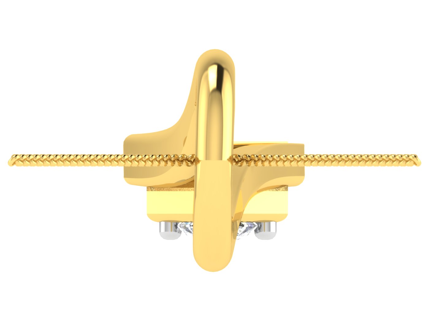 Nidal Jewels | Equinox Gold and Diamond Pendant - Nidal Jewels