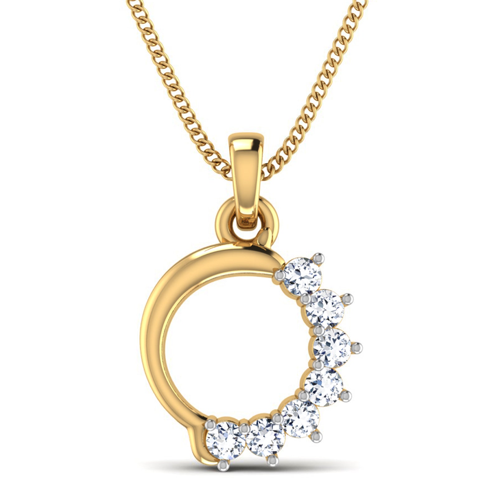 Nidal Jewels | Constellation Circle Diamond and Gold Pendant - Nidal Jewels