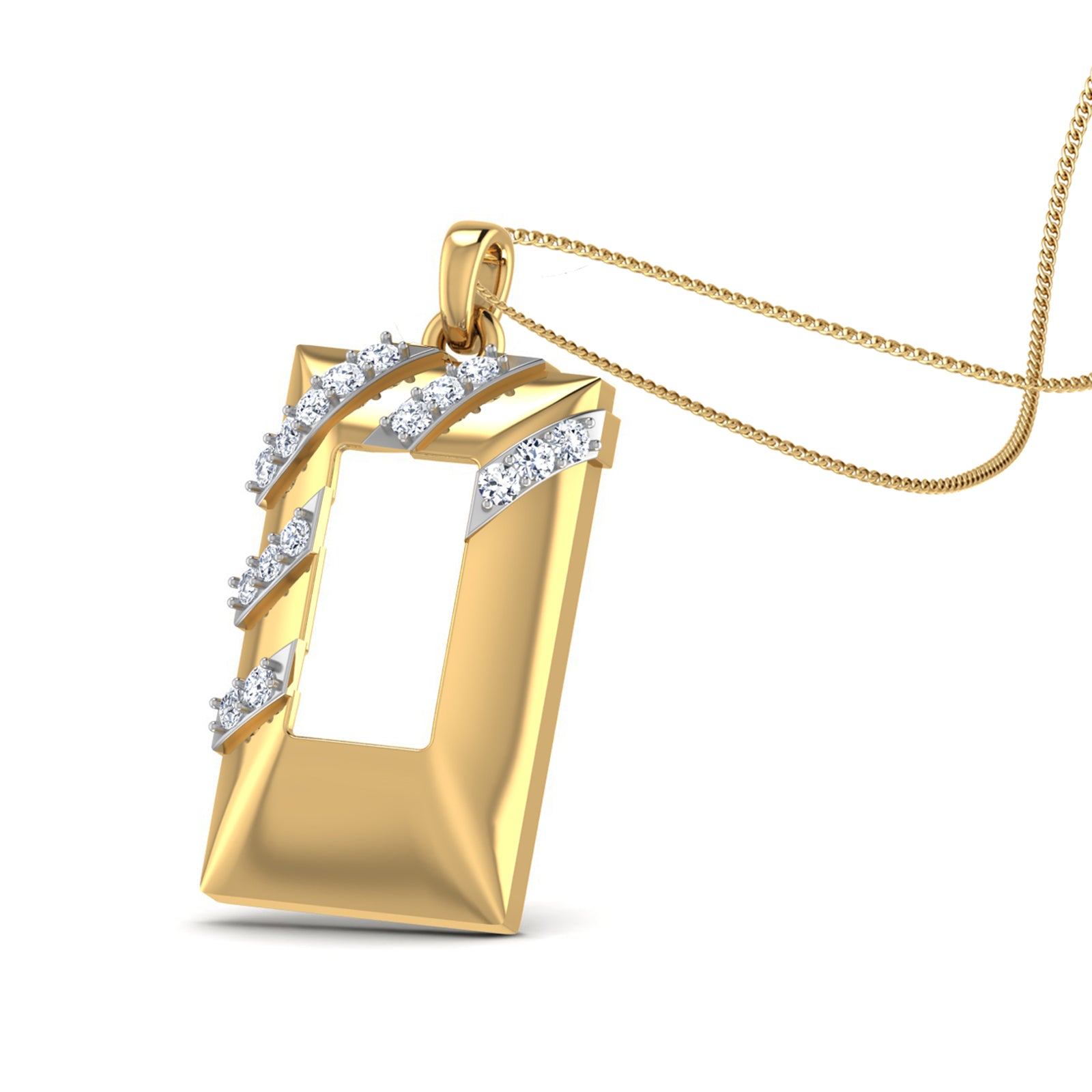 Nidal Jewels | Ethereal Diamond Frame Pendant - Nidal Jewels