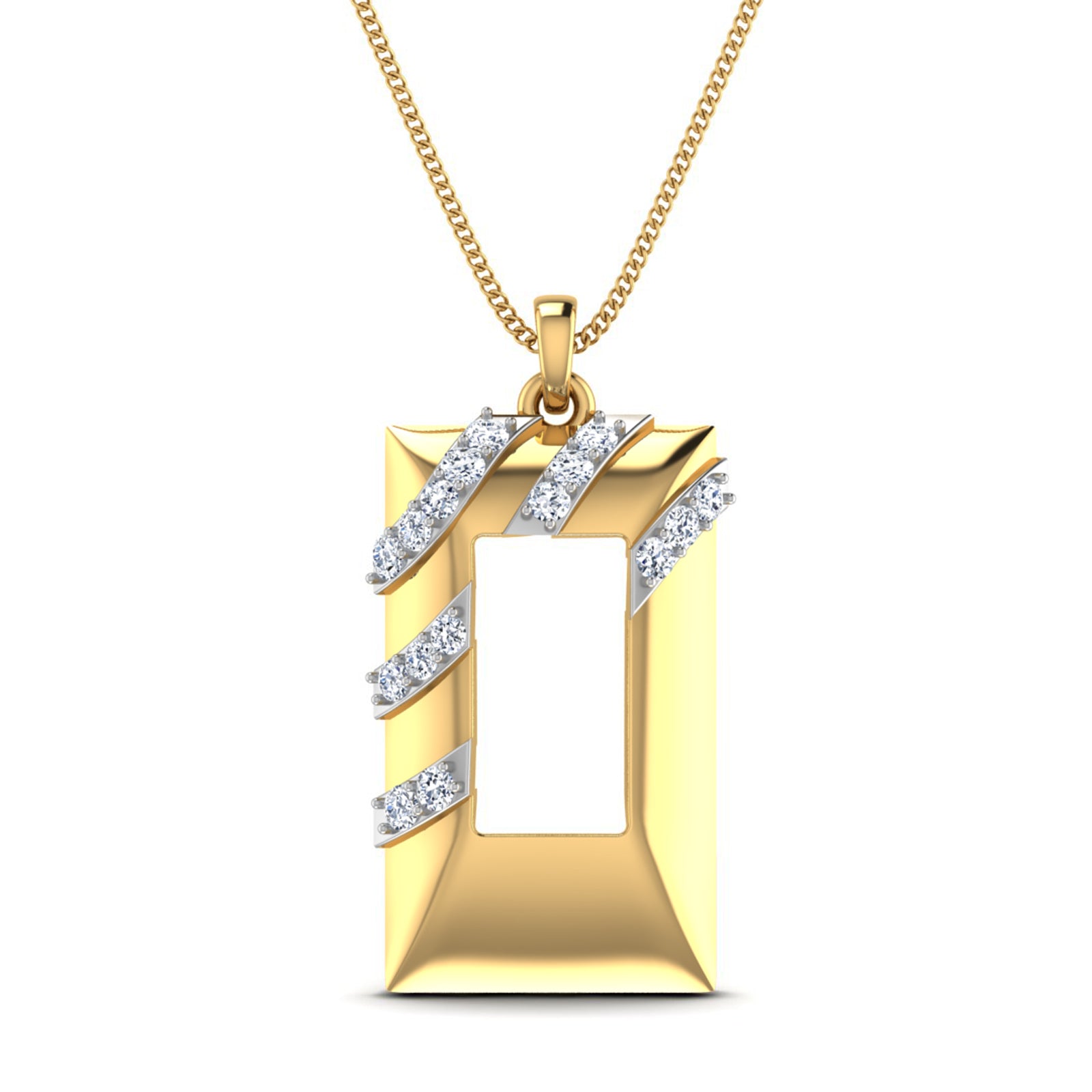 Nidal Jewels | Ethereal Diamond Frame Pendant - Nidal Jewels