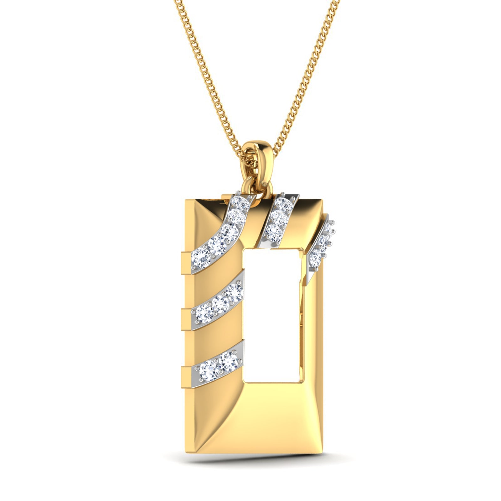 Nidal Jewels | Ethereal Diamond Frame Pendant - Nidal Jewels
