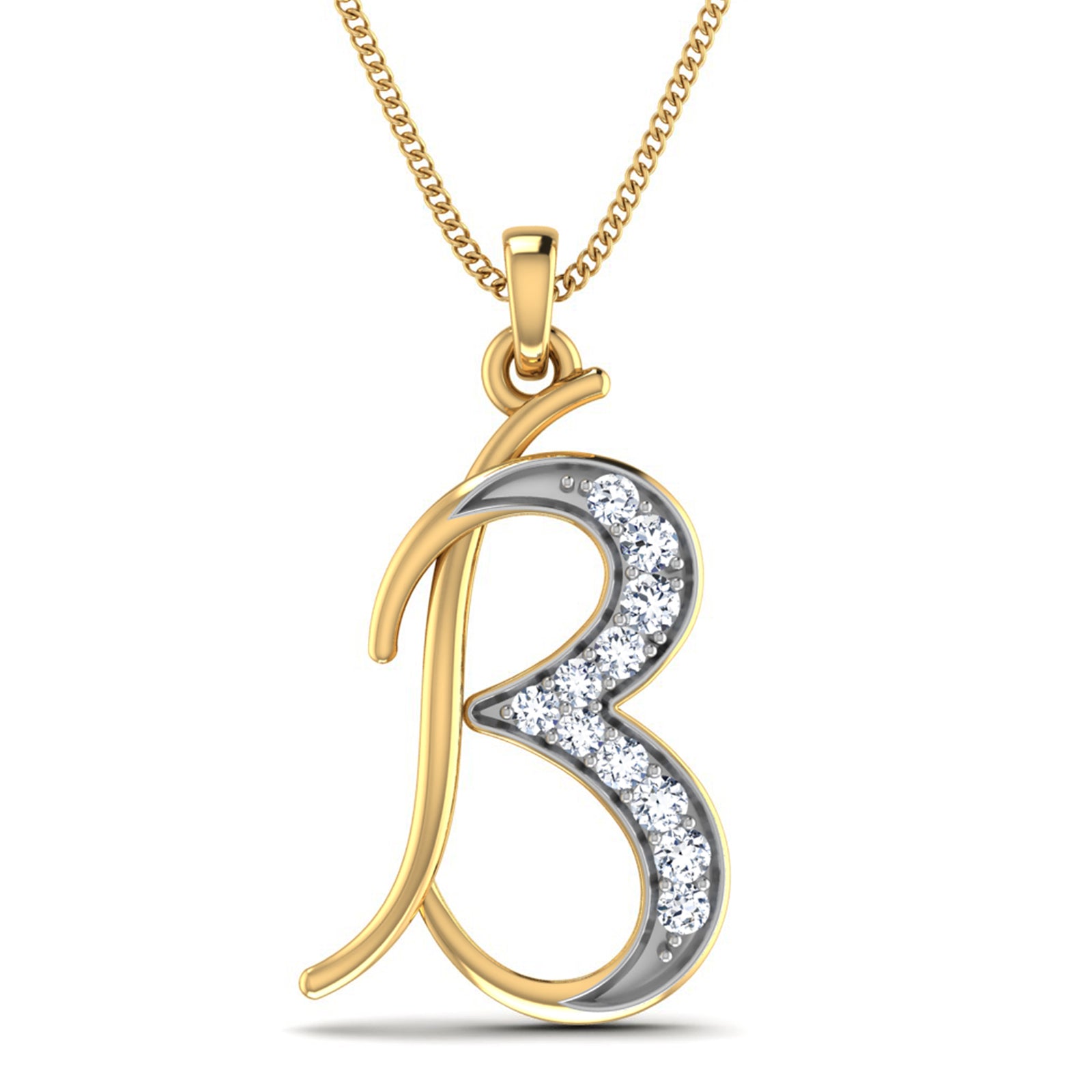 Nidal Jewels | Brilliance B Gold and Diamond Pendant - Nidal Jewels