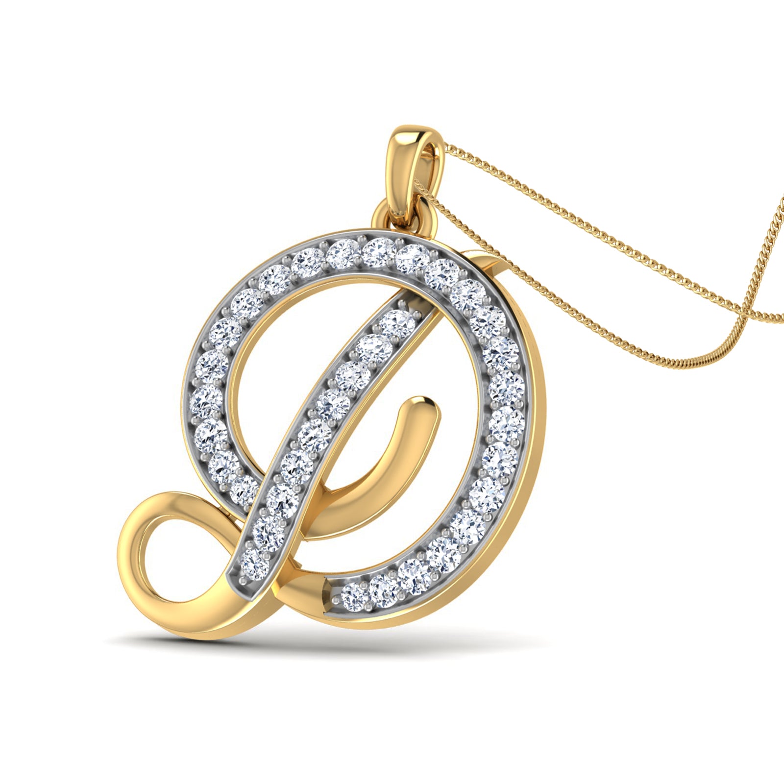 Nidal Jewels | Divine D Gold and Diamond Pendant - Nidal Jewels