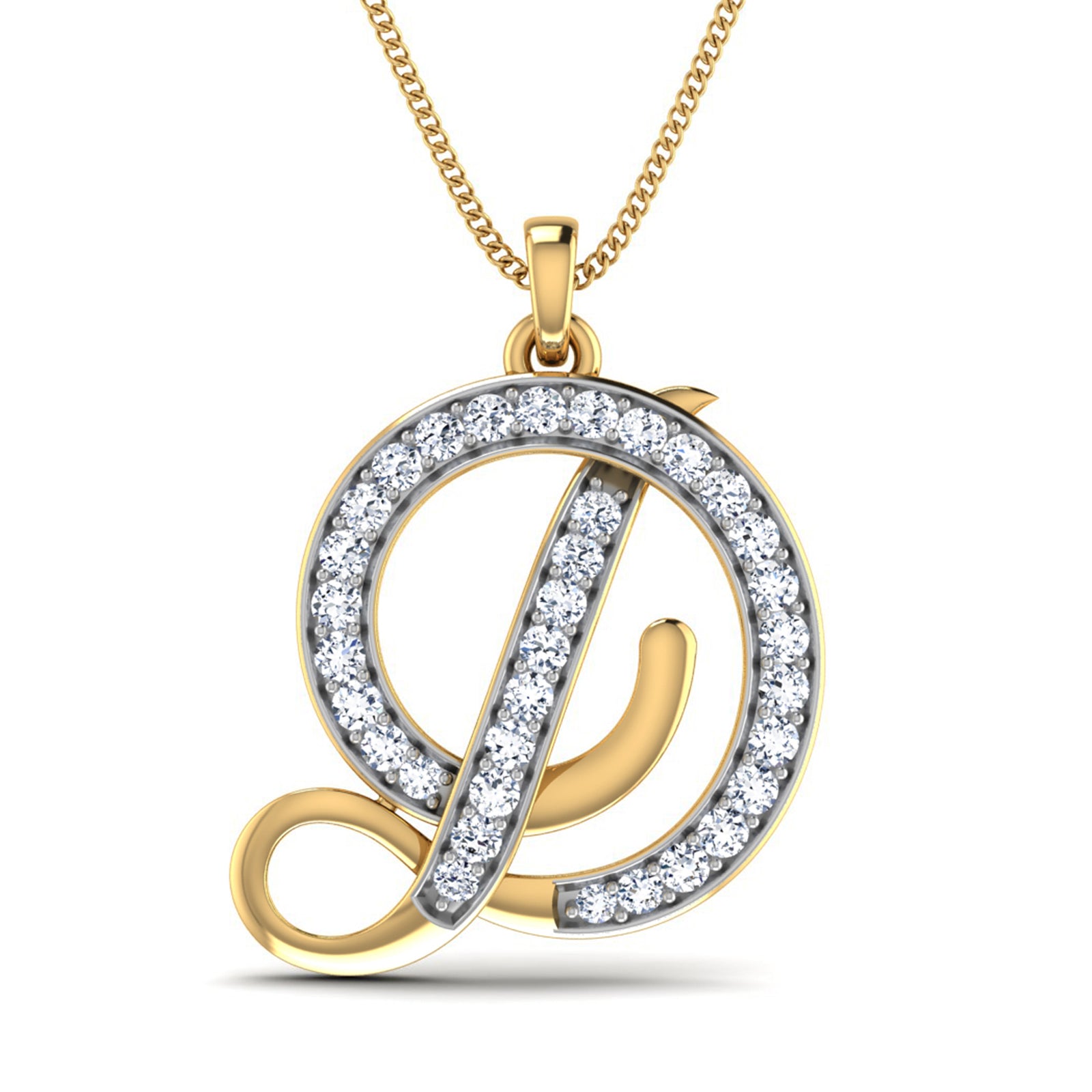 Nidal Jewels | Divine D Gold and Diamond Pendant - Nidal Jewels