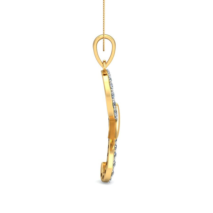 Nidal Jewels | Abstract Diamond Pendant - Nidal Jewels