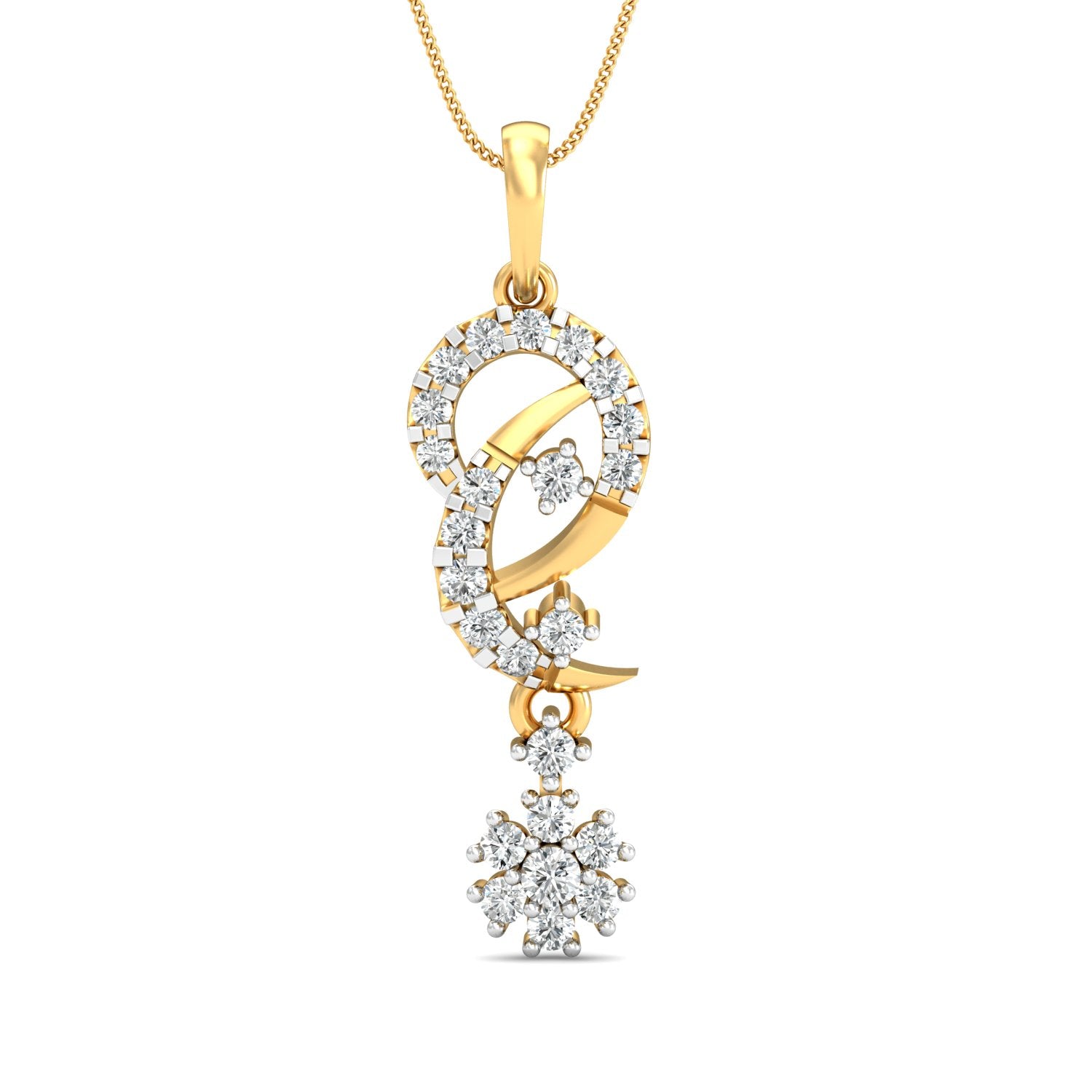 Nidal Jewels | Illumination Gold and Diamond Pendant - Nidal Jewels