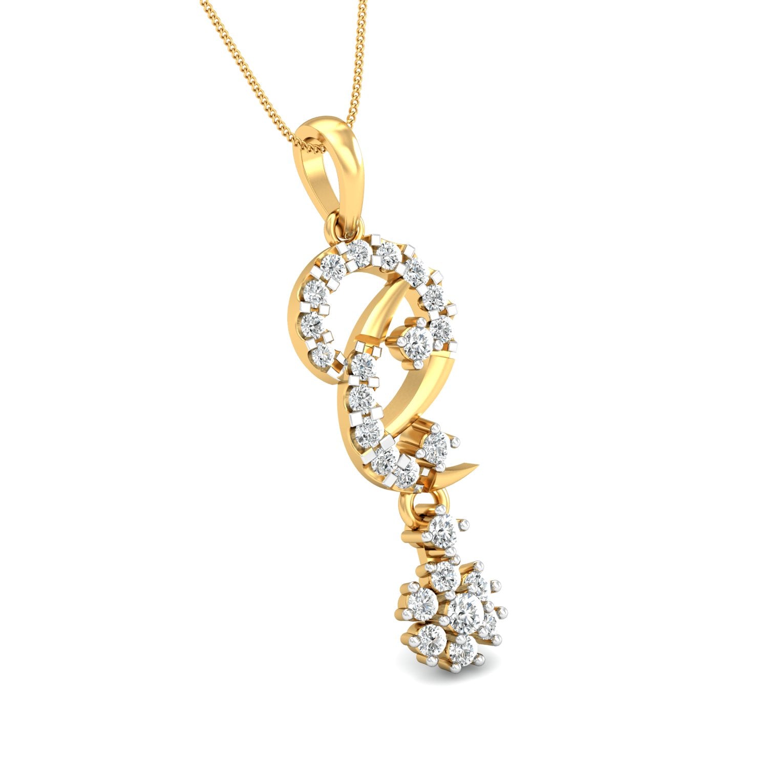 Nidal Jewels | Illumination Gold and Diamond Pendant - Nidal Jewels