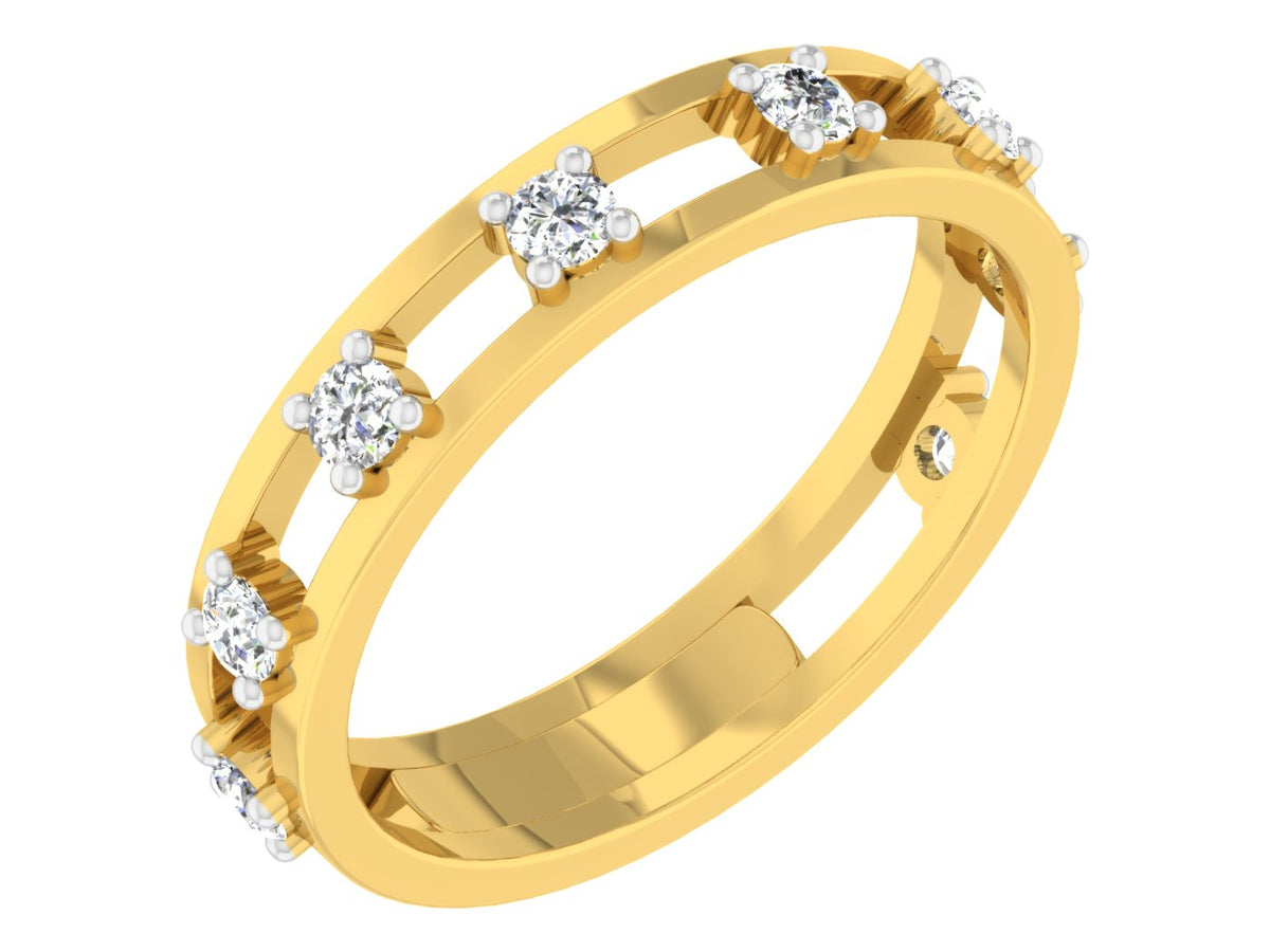 Nidal Jewels | Luna Gold Diamond Band