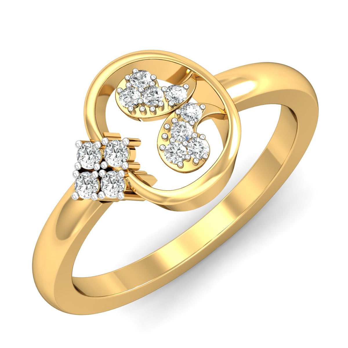 Nidal Jewels | Morning Dew Gold and Diamond Ring