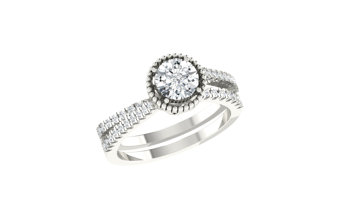 Nidal Jewels | Twilight Blossom white Gold Diamond Ring