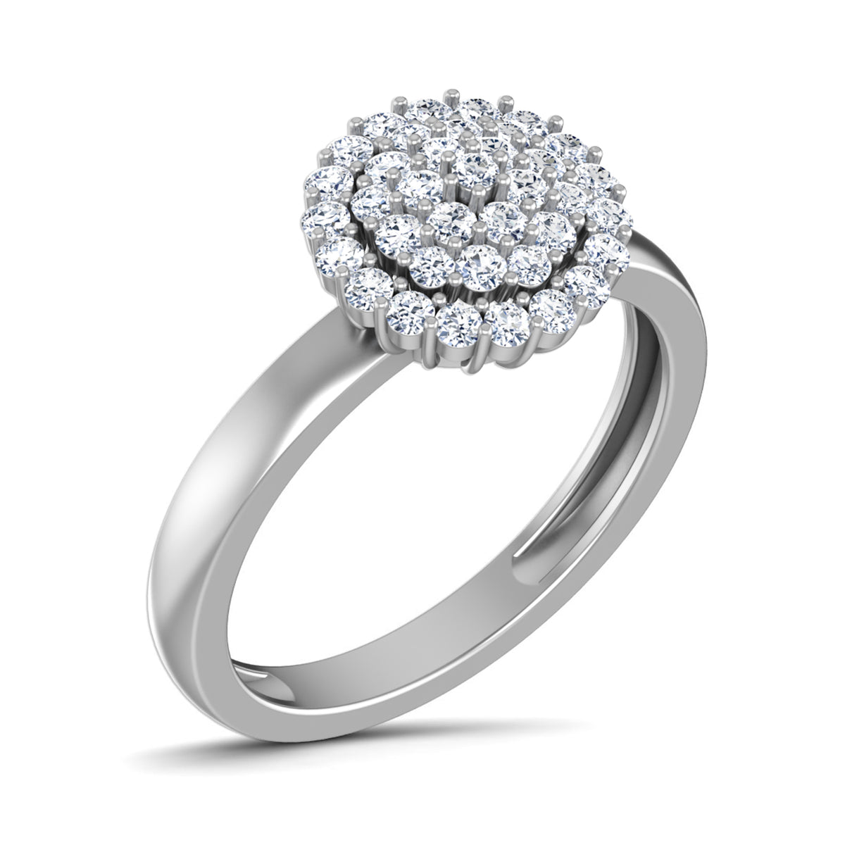 Nidal Jewels | Glowing Bloom White Gold Diamond Ring