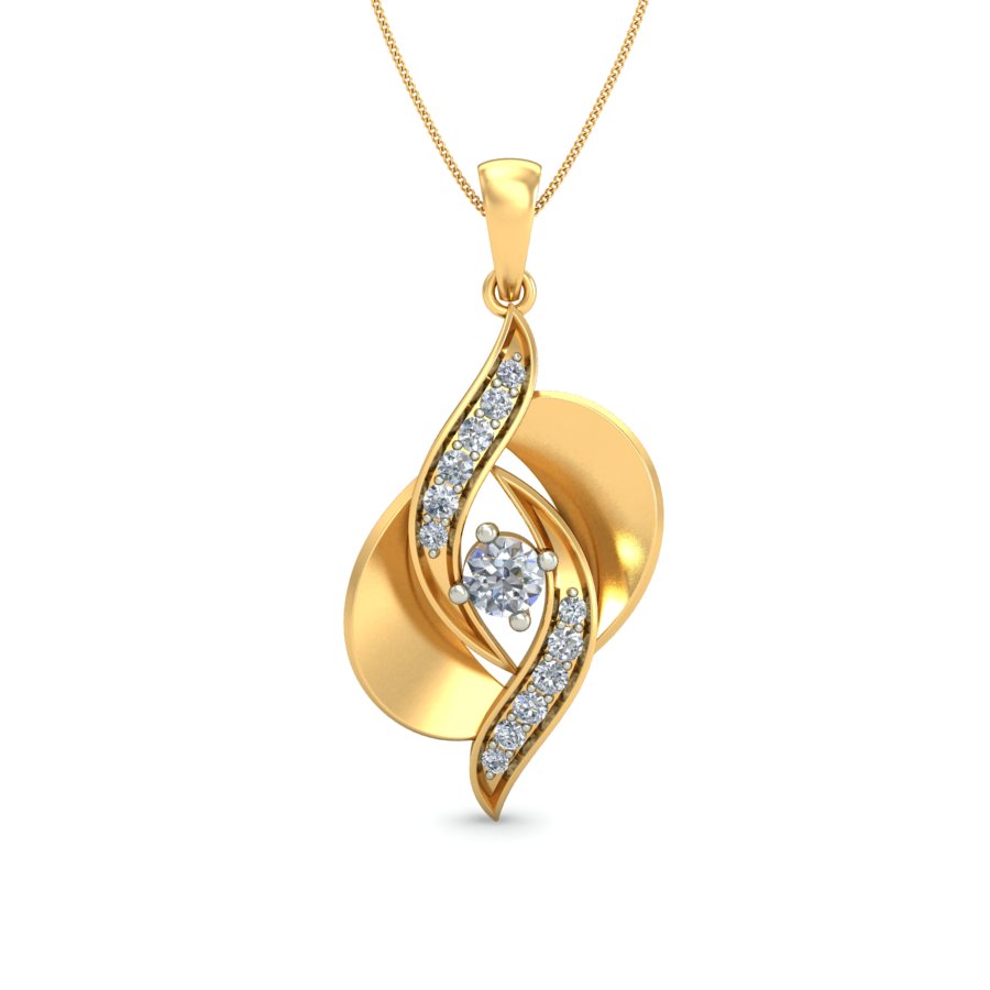 Nidal Jewels | Radiant Twist Solitairs Pendant