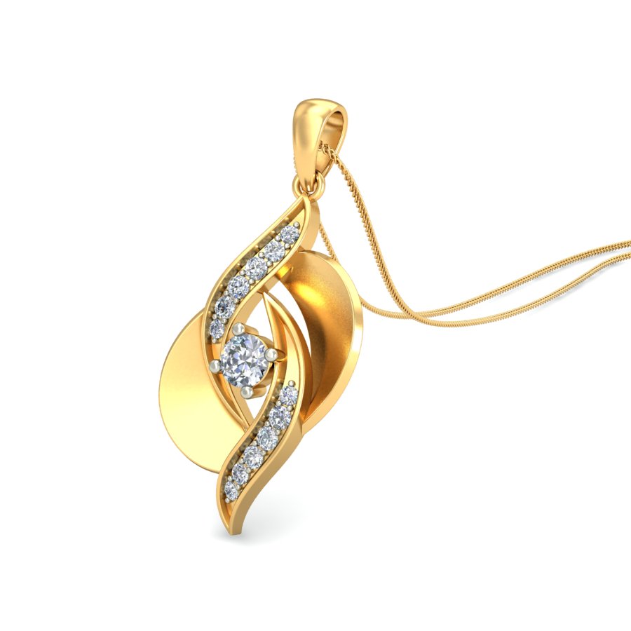 Nidal Jewels | Radiant Twist Solitairs Pendant