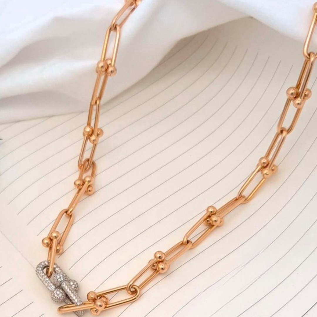 Nidal Jewels | Rose Gold Luxe Tiffany Chain