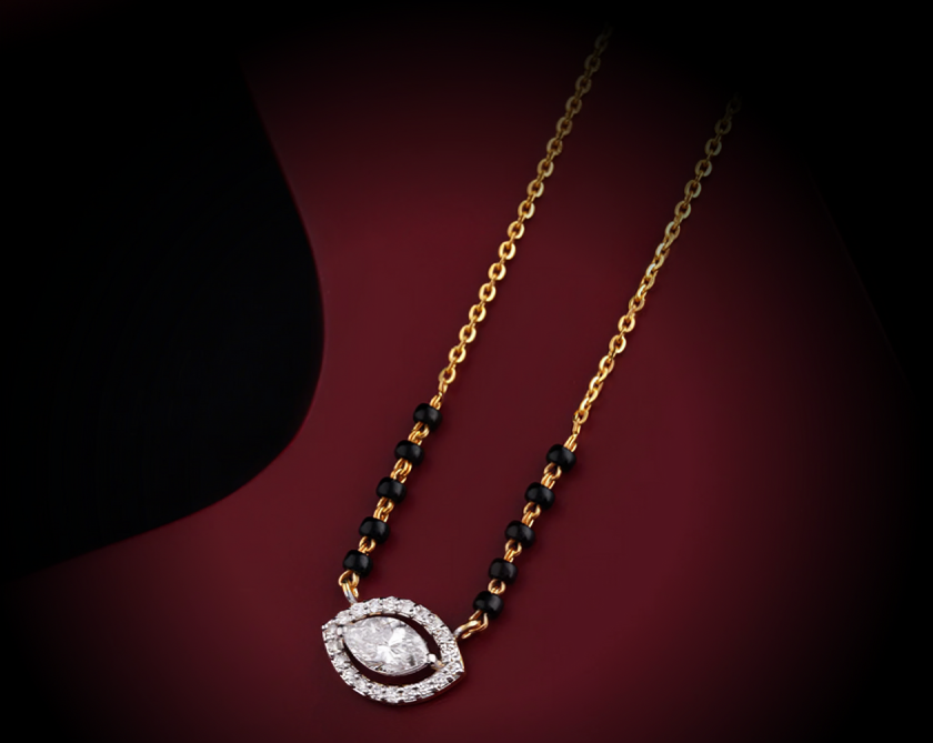 Nidal Jewels | Elysian Gleam Gold and Diamond Mangalsutra