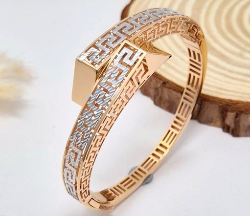 Nidal Jewels | Athena Luxe Rose Gold Bangle