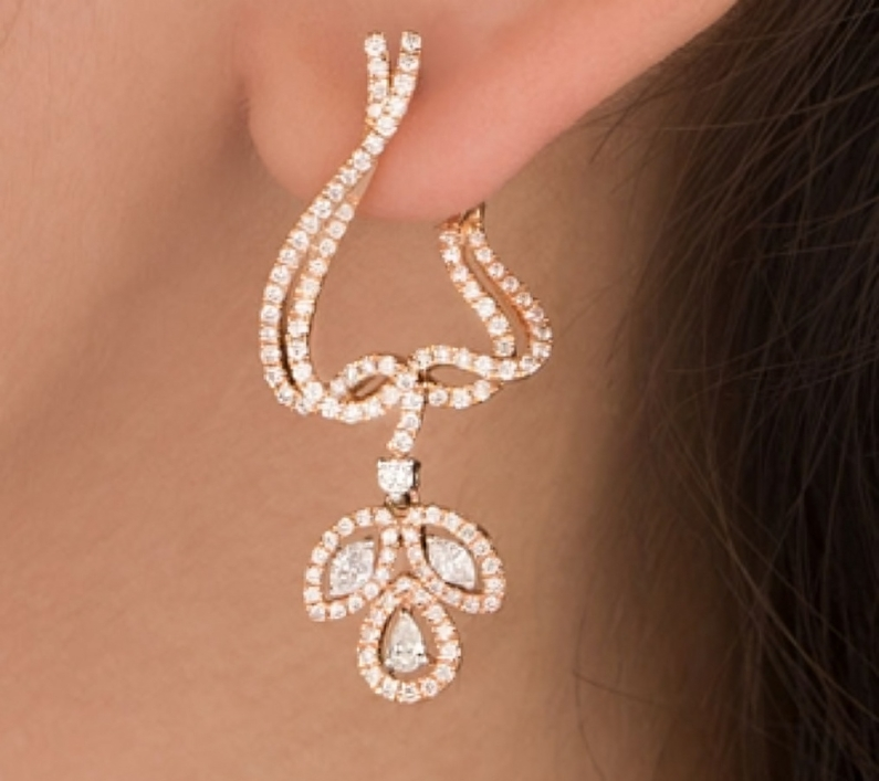 Nidal Jewels | IGI Certified Florence Petal Drop Earring