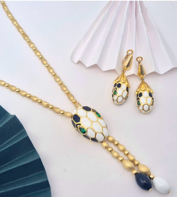 Nidal Jewels | Serpent Charm Necklace Set