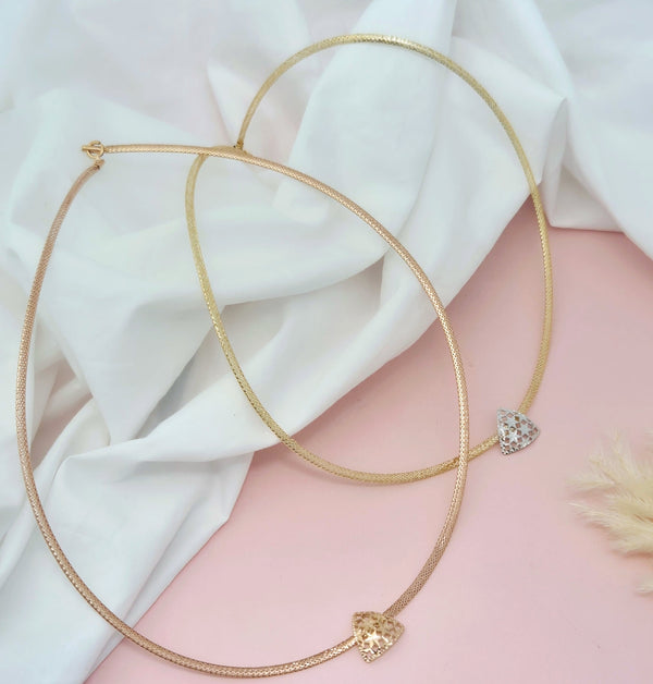 Nidal Jewels | Serene Strand Omega Necklace