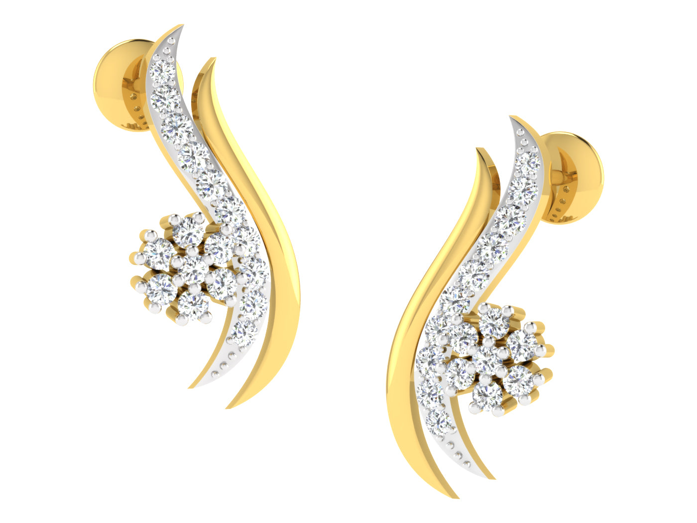 Nidal Jewels | Flowing Love Gold and Diamond Mangalsutra Set - Nidal Jewels