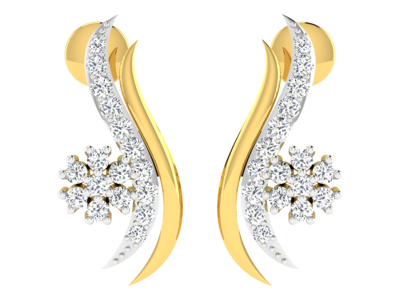 Nidal Jewels | Flowing Love Gold and Diamond Mangalsutra Set - Nidal Jewels