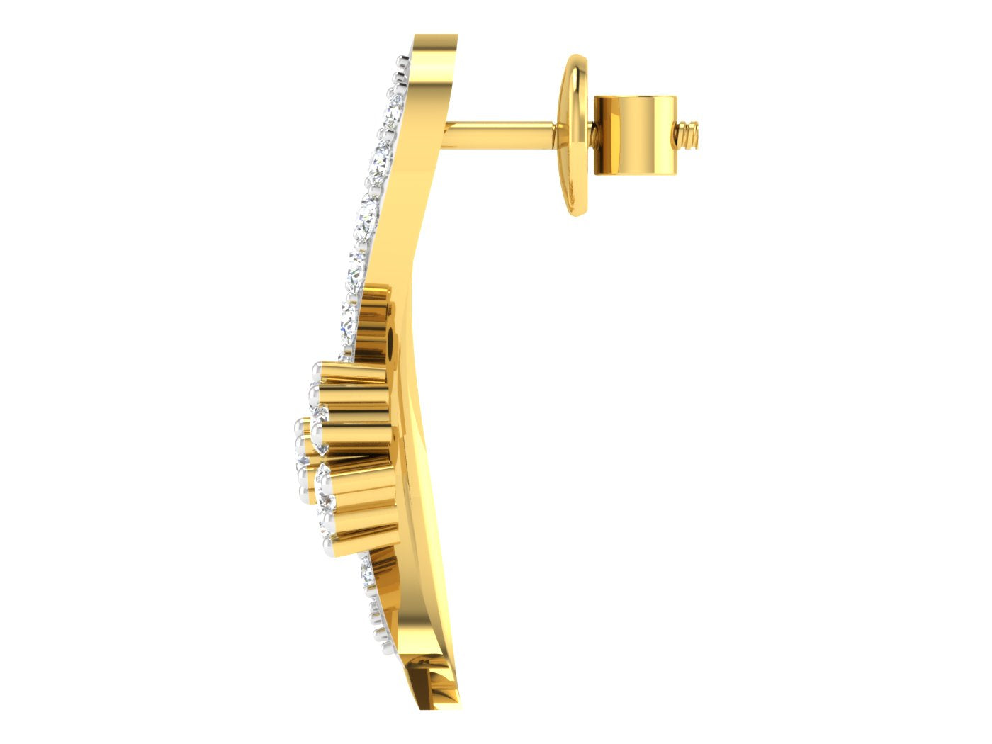 Nidal Jewels | Flowing Love Gold and Diamond Mangalsutra Set - Nidal Jewels