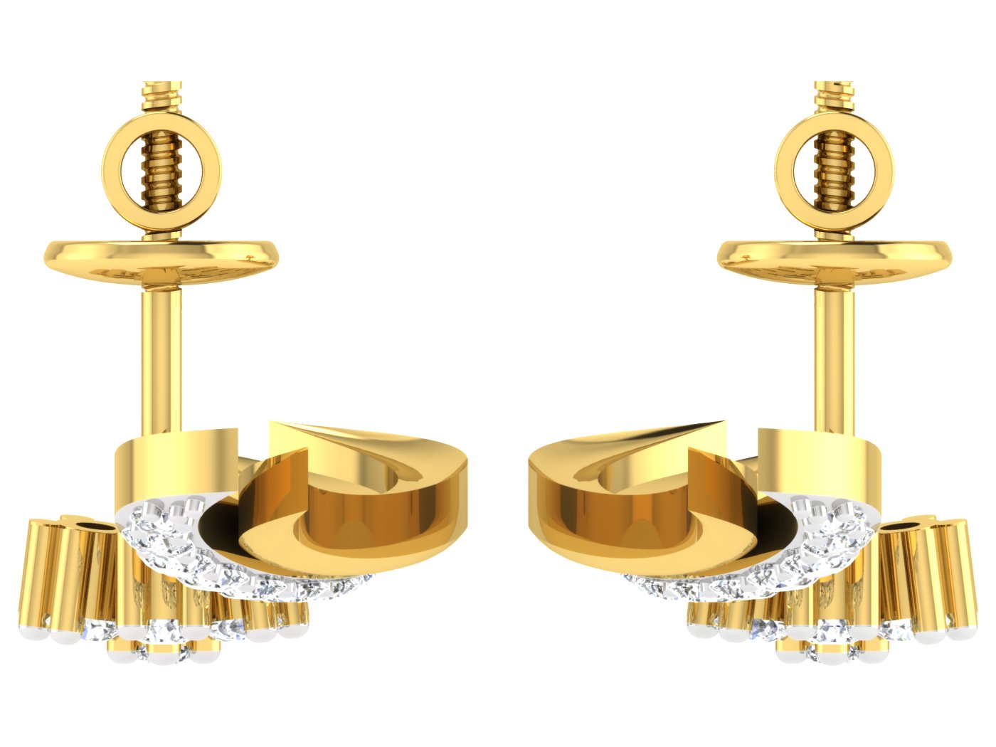 Nidal Jewels | Flowing Love Gold and Diamond Mangalsutra Set - Nidal Jewels