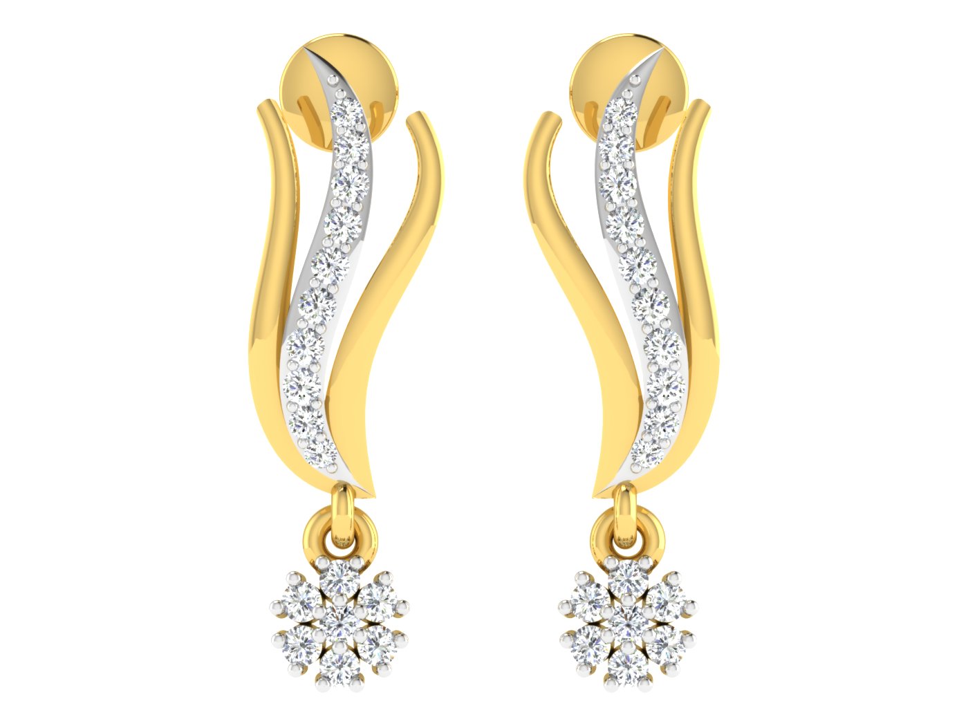 Nidal Jewels | Graceful Thread Gold and Diamond Mangalsutra Set - Nidal Jewels