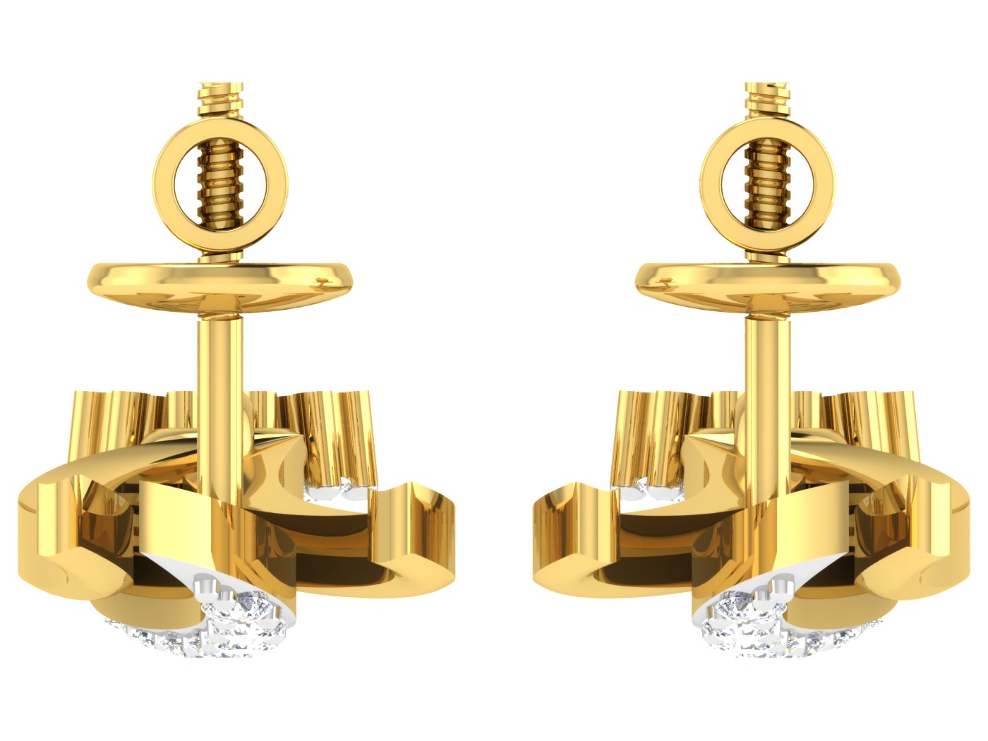 Nidal Jewels | Graceful Thread Gold and Diamond Mangalsutra Set - Nidal Jewels