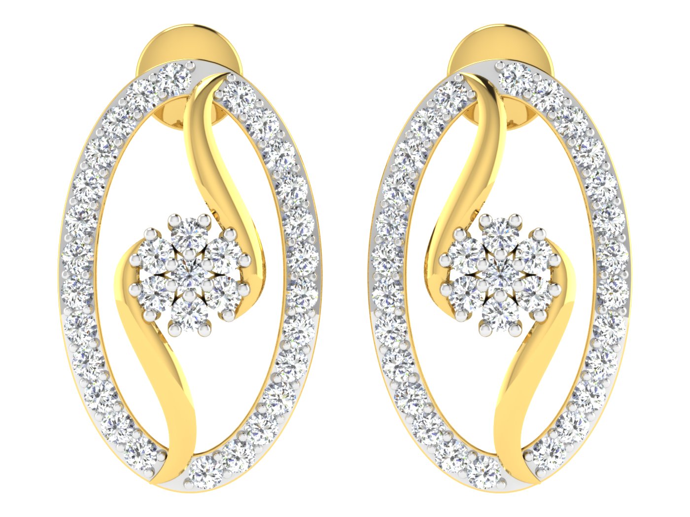 Nidal Jewels | Oval Gold and Diamond Mangalsutra Set - Nidal Jewels