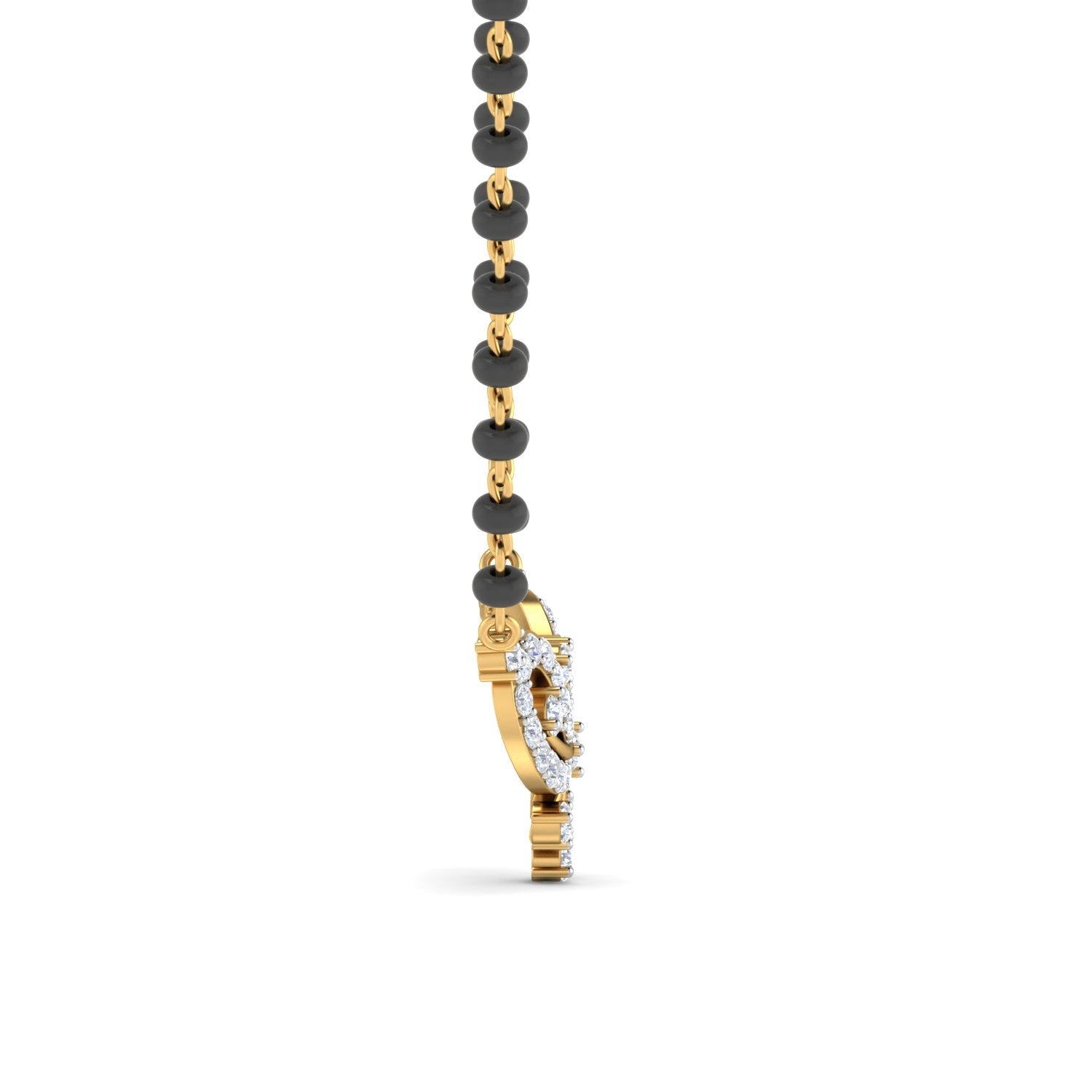 Nidal Jewels | Graceful Unity Gold and Diamond Mangalsutra Set - Nidal Jewels