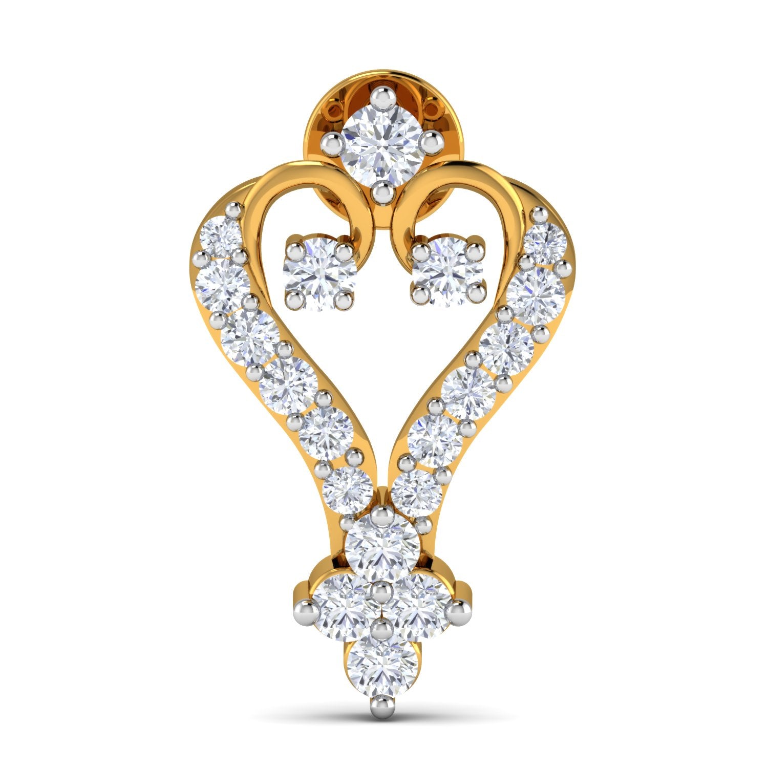 Nidal Jewels | Bow of Love Gold and Diamond Mangalsutra Set - Nidal Jewels