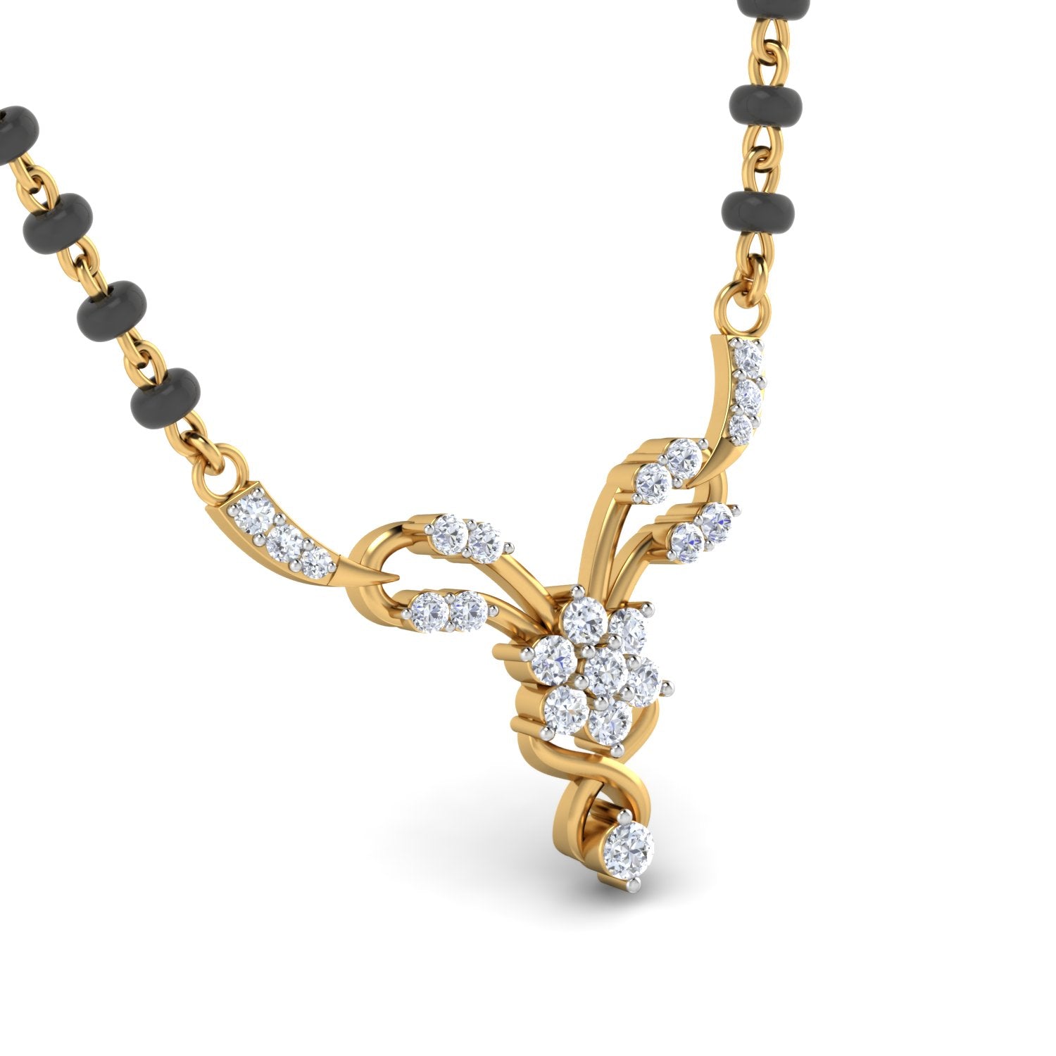 Nidal Jewels | Timeless Bond Gold and Diamond Mangalsutra Set - Nidal Jewels