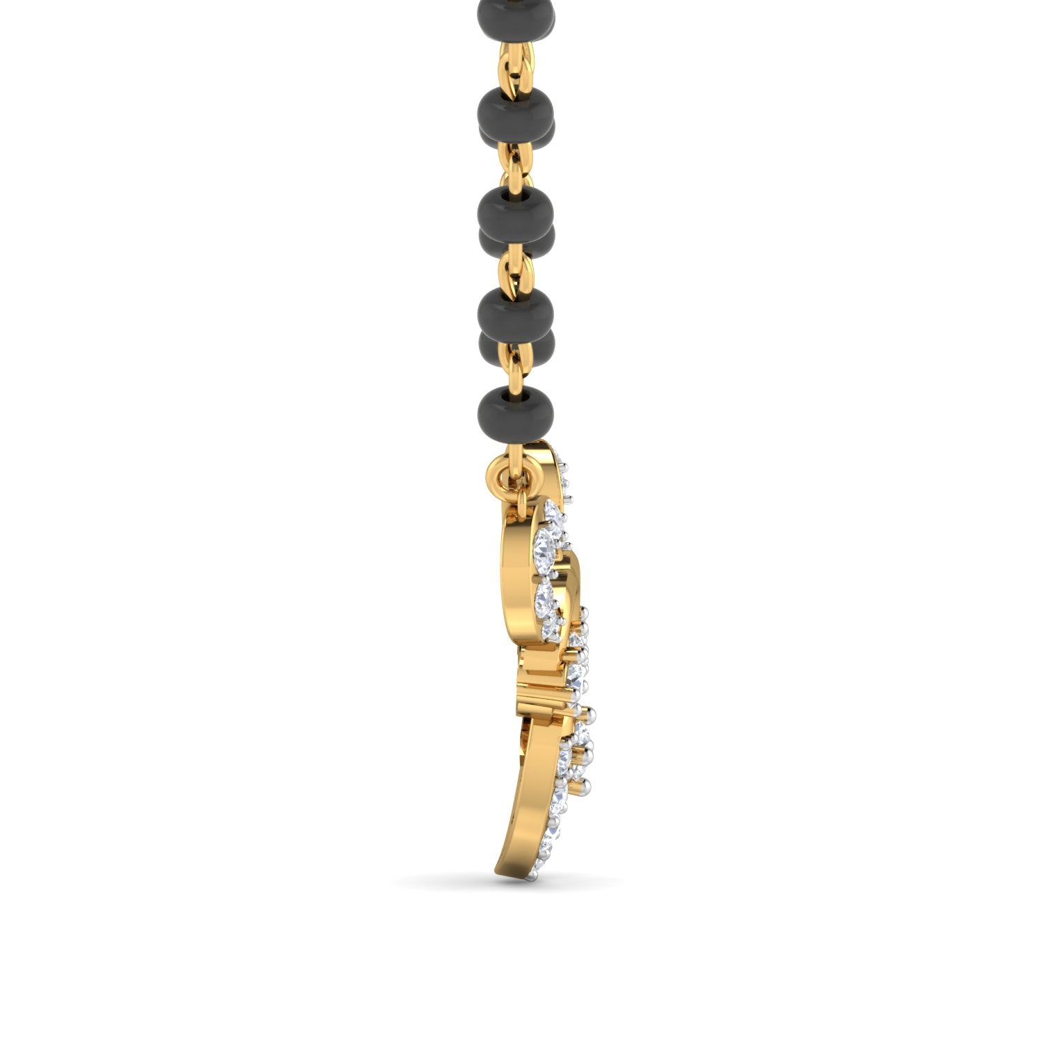 Nidal Jewels | Blooming Love Gold and Diamond Mangalsutra Set