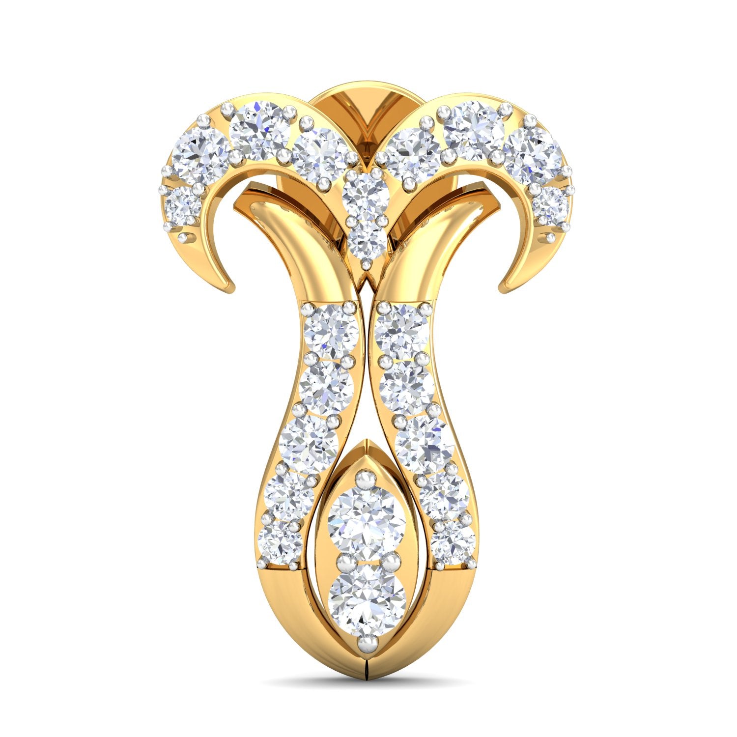 Nidal Jewels | Twirling Wings Gold and Diamond Mangalsutra Set