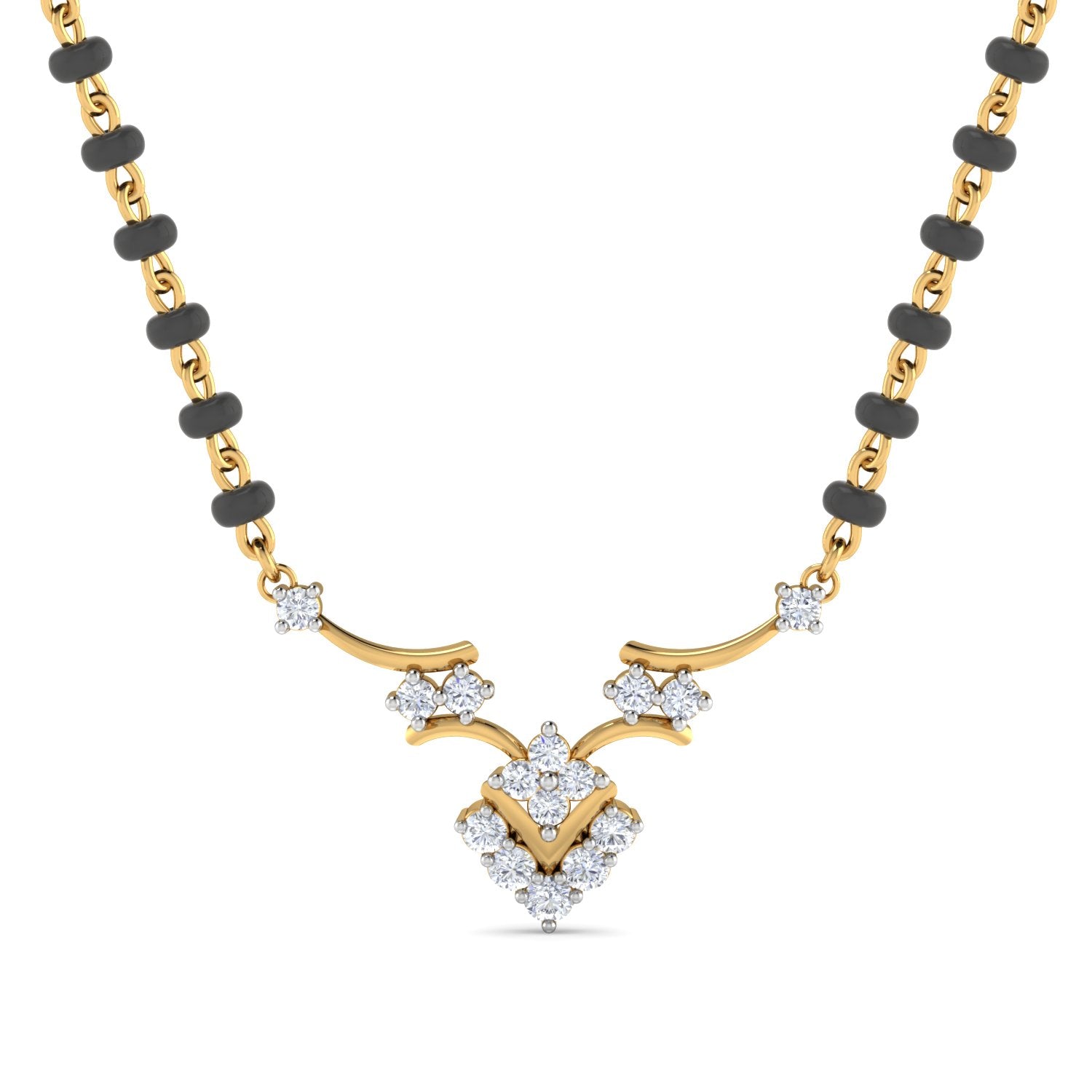 Nidal Jewels | Heritage Gold and Diamond Mangalsutra Set