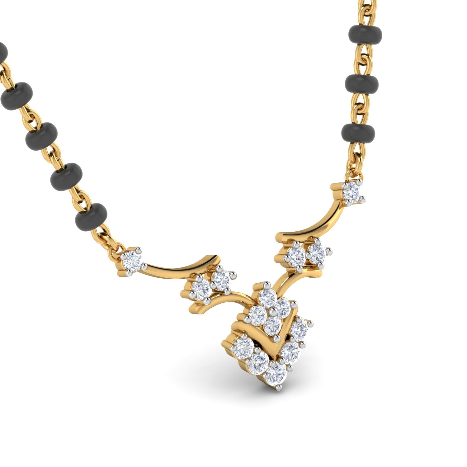 Nidal Jewels | Heritage Gold and Diamond Mangalsutra Set