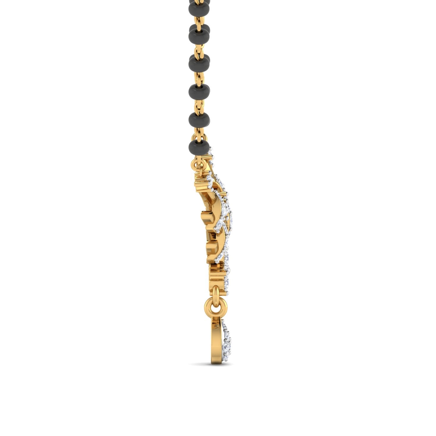 Nidal Jewels | Radiant Rays Gold and Diamond Mangalsutra Set