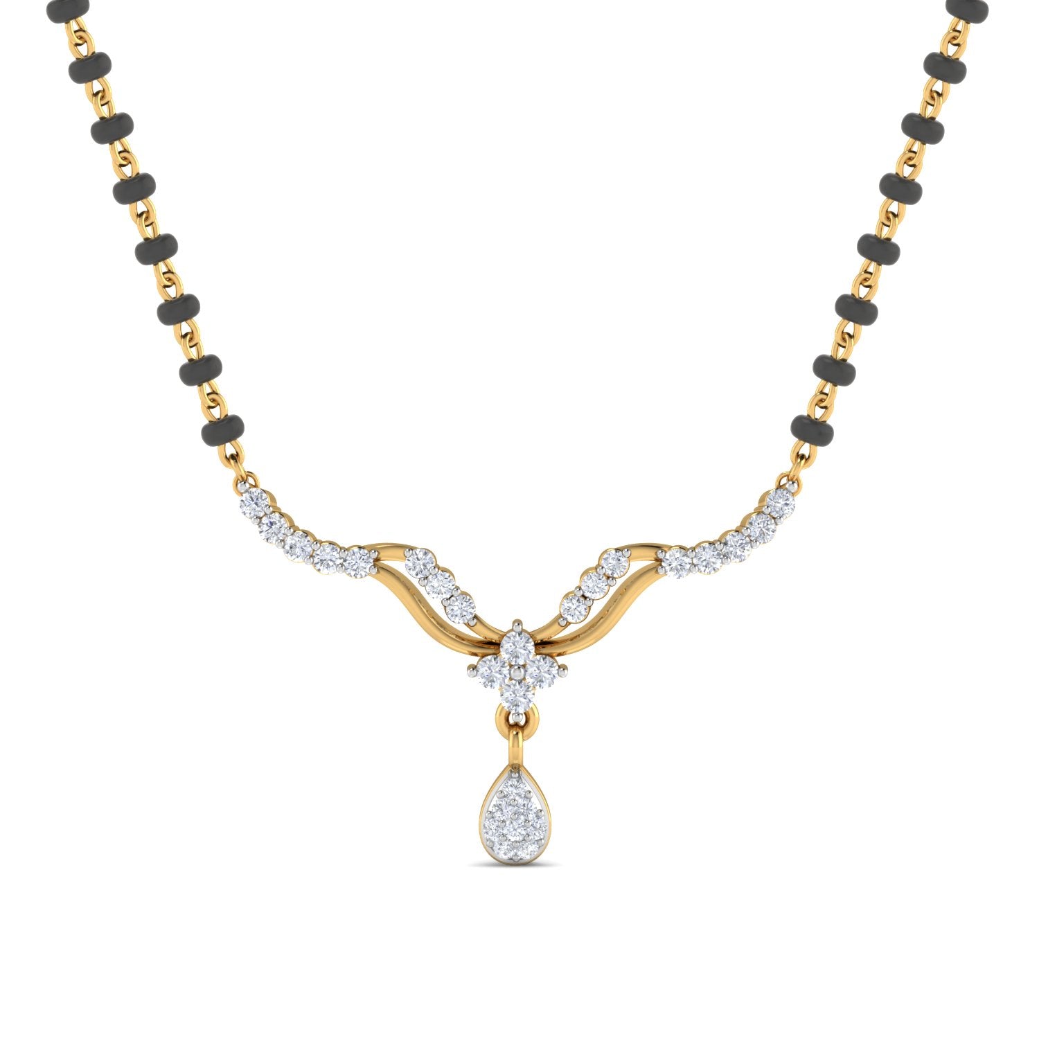 Nidal Jewels | Eternal Link Gold and Diamond Mangalsutra Set