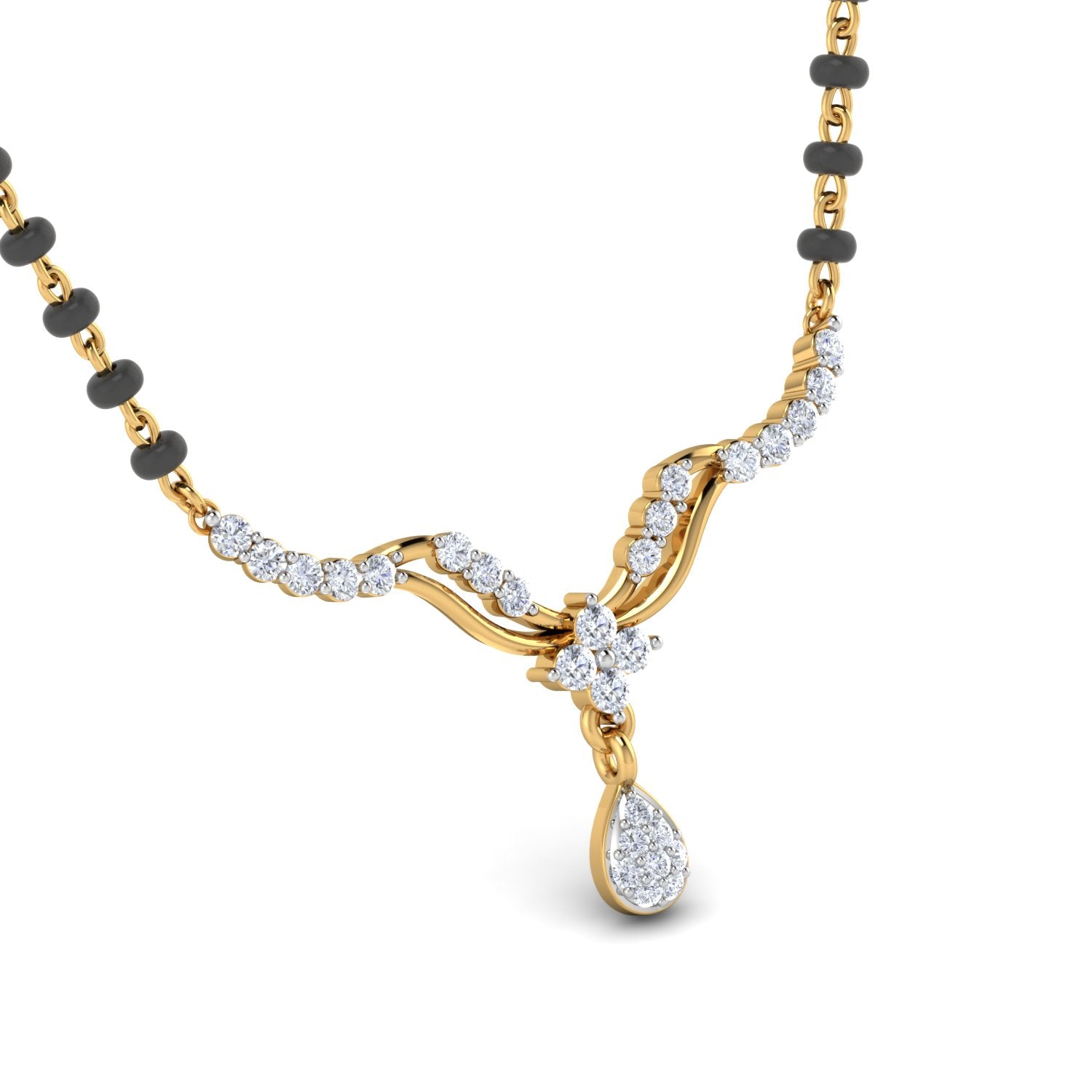 Nidal Jewels | Eternal Link Gold and Diamond Mangalsutra Set