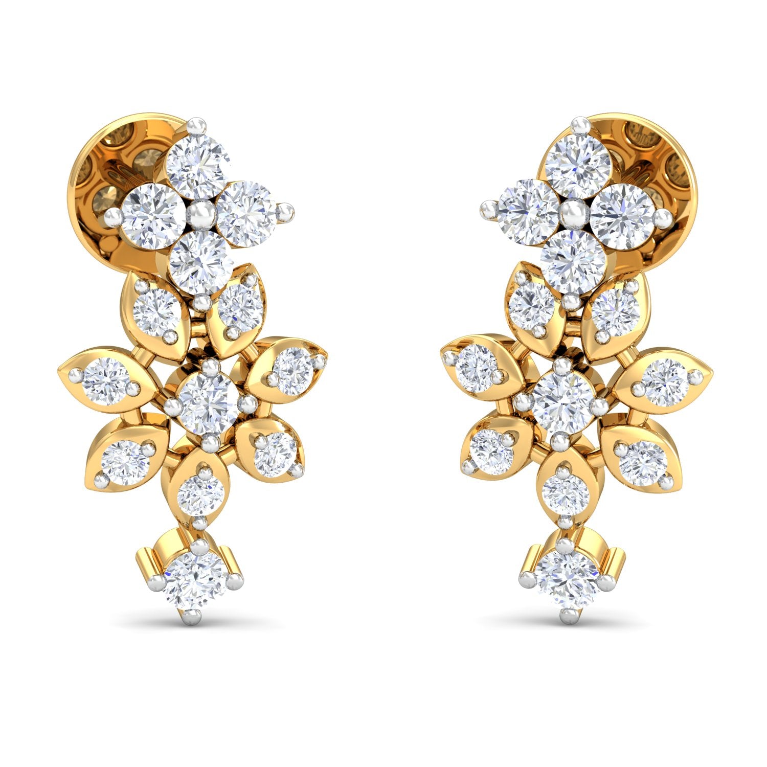 Nidal Jewels| Twirling Petals Gold and Diamond Mangalsutra Set