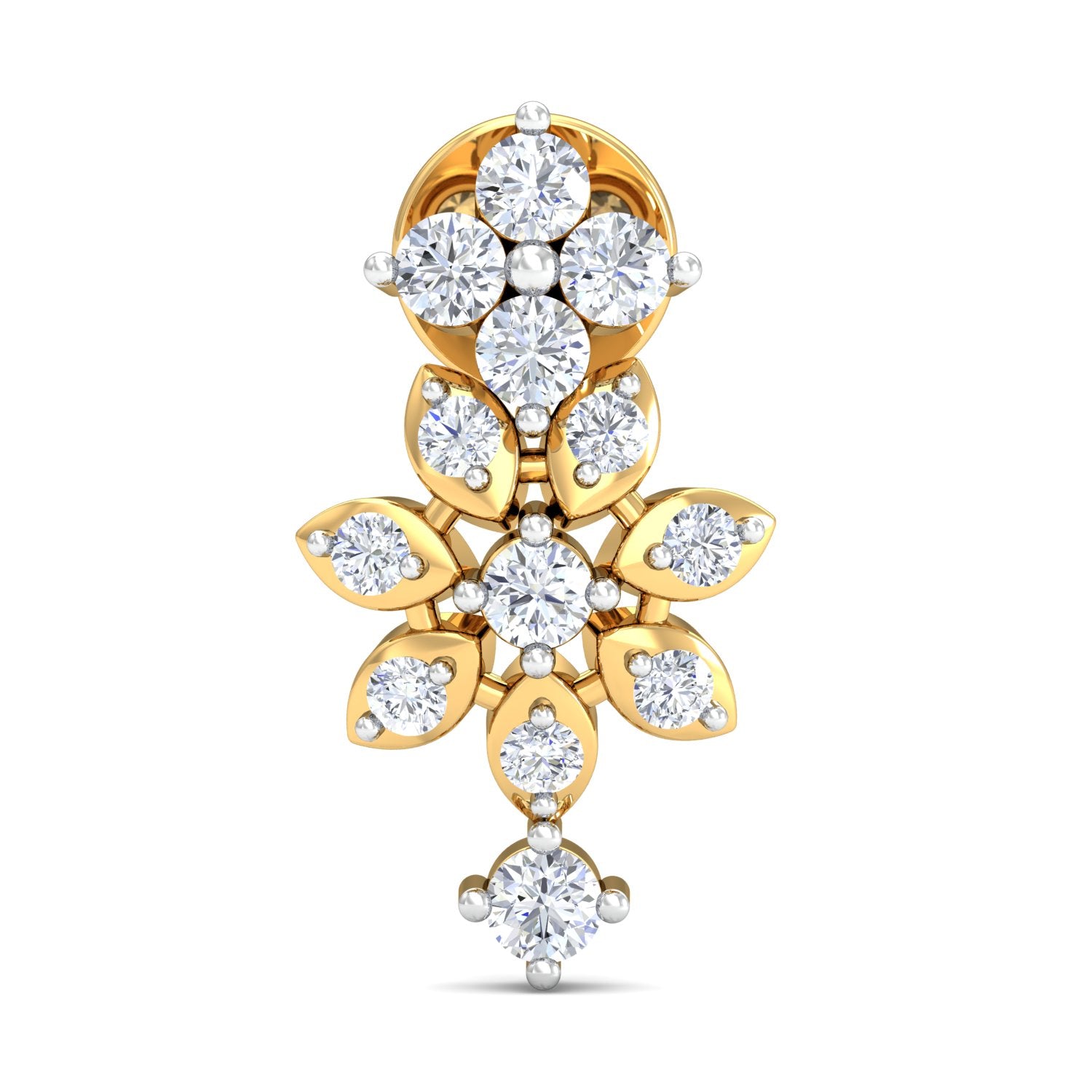 Nidal Jewels| Twirling Petals Gold and Diamond Mangalsutra Set