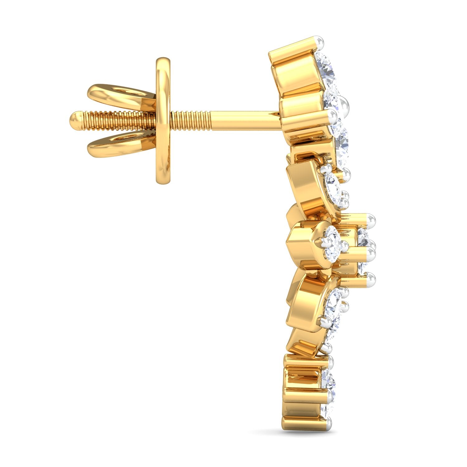 Nidal Jewels| Twirling Petals Gold and Diamond Mangalsutra Set