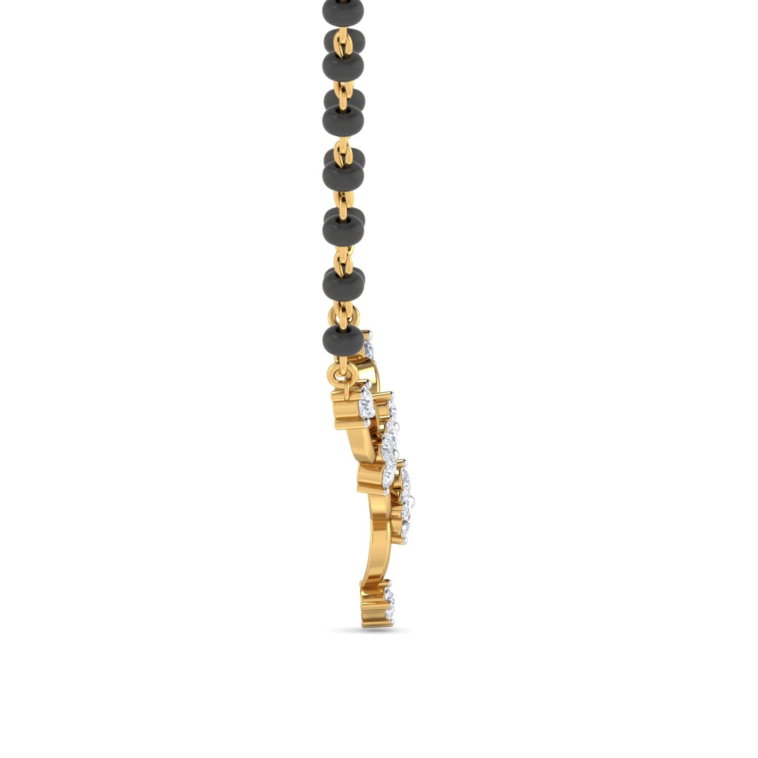 Nidal Jewels | Endless Love Gold and Diamond Mangalsutra Set - Nidal Jewels
