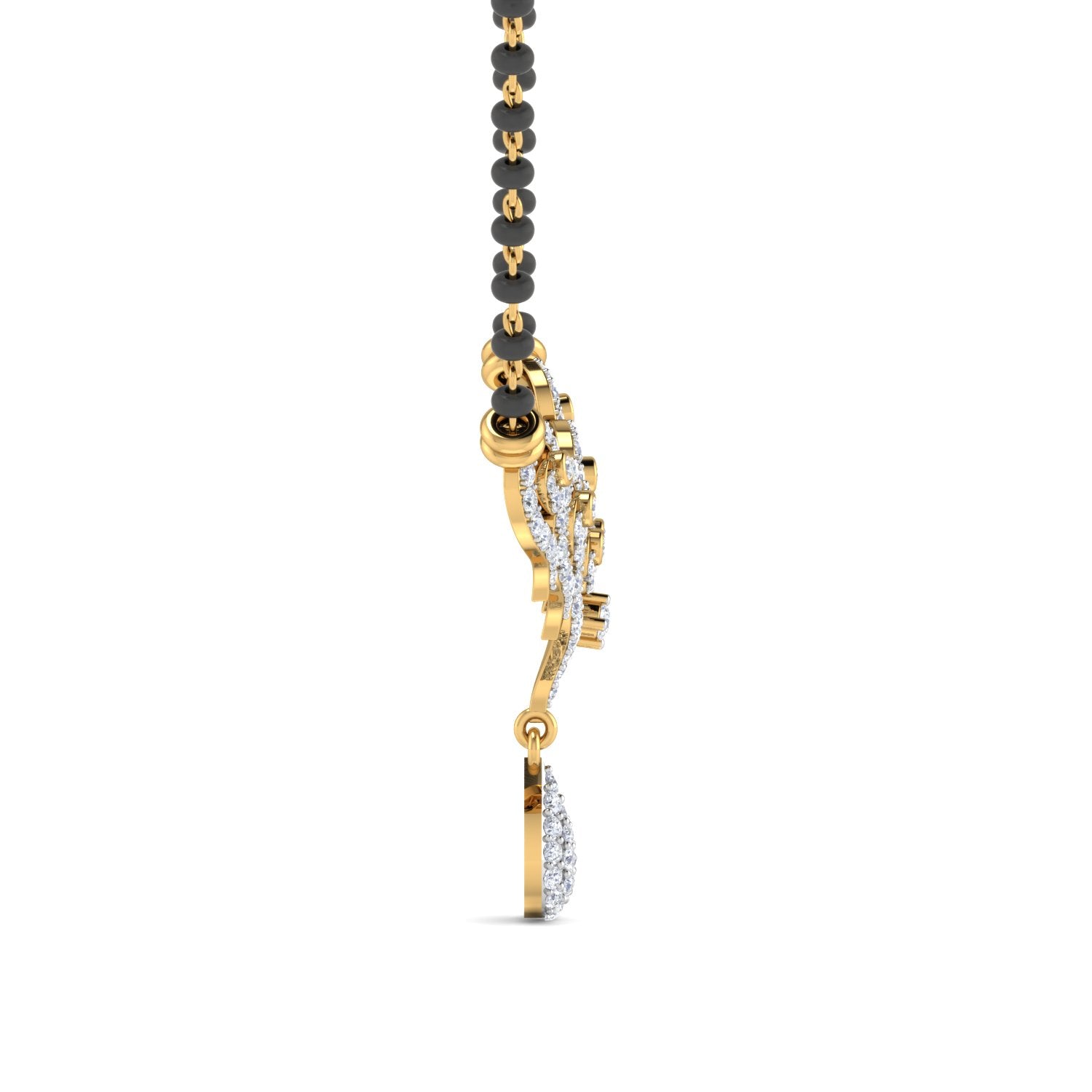 Nidal Jewels | Unified Hearts Gold and Diamond Mangalsutra Set