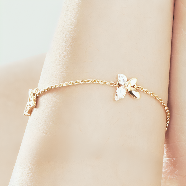 Nidal Jewels | Fluttering Grace Diamond Bracelet - Nidal Jewels