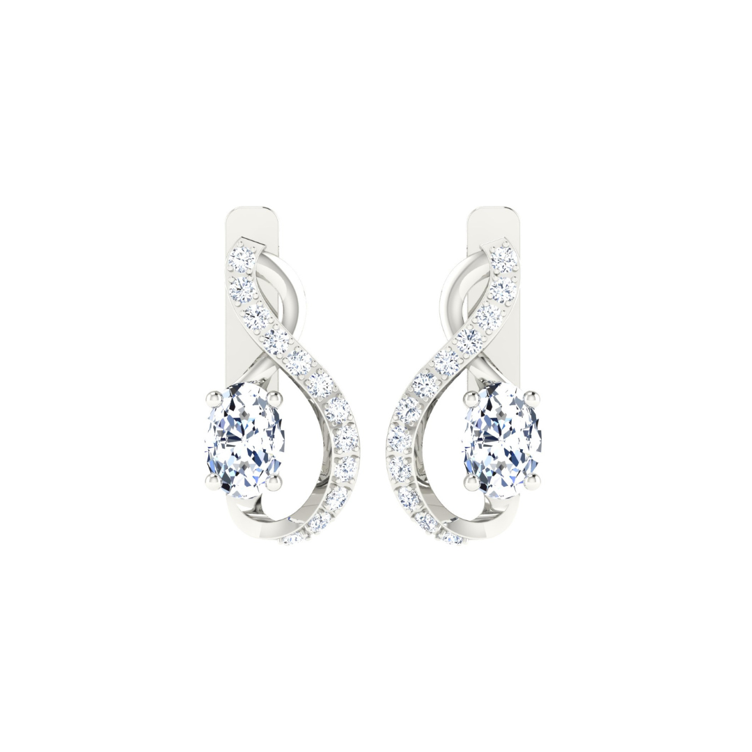 Nidal Jewels | Amy Diamond Stud Solitaires Earrings - Nidal Jewels