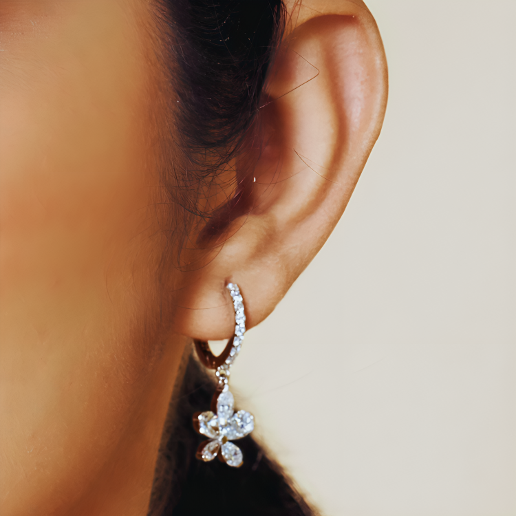 Nidal Jewels | Blooming Radiance Diamond Earrings - Nidal Jewels